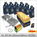Inspektionspaket für BMW X3 F25 sDrive18d xDrive20d X4 F26 xDrive20d 6L BMW Öl
