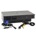 Playstation 2 PS2 Konsole Fat in Schwarz mit allen Kabeln ohne Controller