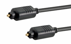 1m Optisches Toslink Digital Audio Hifi Kabel • SPDIF / LWL • Kabeldicke 5,0mm