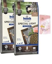 2x12,5kg Bosch Adult Special Light Hundefutter + Lolo Hundekekse