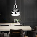 Pendelleuchte Hängeleuchte Pendellampe LED Wohnzimmerleuchte Chrom H 100 cm 