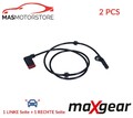 ABS SENSOR DREHZAHLFÜHLER PAAR HINTEN MAXGEAR 20-0368 2PCS A NEU OE QUALITÄT