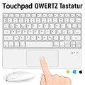 Wireless Tastatur Keyboard Kabellos Touchpad mit Maus Für Tablet PC iPad Handy