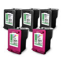 5x Eurotone ECO Patrone 3+2 für HP DeskJet 1050 2510 3000 3055 1055 2542 2544