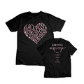 Blackpink Concert T-shirt Short Sleeve Heart Tee Print Lisa Jisoo Jennie Rose
