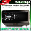 10.25" Android 12 64GB IPS Autoradio GPS Navi für Audi Q5 CarPlay DAB+ WiFi DVR