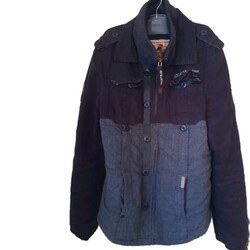 khujo jacke herren Parker Herbst Winterjacke Jones Größe L Gebraucht Schwarz 