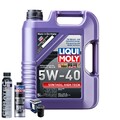 Motoröl 5W40 LIQUI MOLY Synthoil High Tech 5L+BOSCH Ölfilter +Spülung +Cera Tec