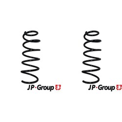 2x JP GROUP FAHRWERKSFEDERN VORNE passend für MITSUBISHI COLT SMART FORFOUR