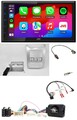 JVC Bluetooth USB Lenkrad 2DIN DAB Autoradio für Dacia ab 2012 hellsilber