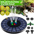 4W Solar Springbrunnen Garten Springbrunnenpumpe Brunnen Fontäne Teichpumpe+6LED