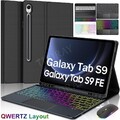 Hülle mit Bluetooth Tastatur Maus Für Samsung Galaxy Tab S9 FE 10,9" S9 S8 S7 11