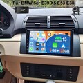 DAB+ 6+128G Android 14 Autoradio Carplay GPS BT WIFI KAM Für BMW 5er E39 7er E38