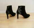 edle Högl Echtleder High Heel Stiefeletten Gr. 5 (ca. Gr. 37 ) 