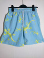 Tolle RUCANOR SPORT Badeshort Badehose kurze Hose Shorts S Hellblau Gelb Gekkos