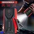28000mAh PKW Auto KFZ Starthilfe Jump Starter Ladegerät Booster Power Bank 12V