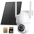 ANRAN 4G LTE PTZ Ultra 3MP UHD Solar WLAN Überwachungskamera Aussen Akku Kameras