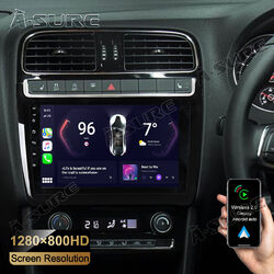 2+32G Android 14 Autoradio Carplay FM BT GPS Navi für VW Polo 6C1 6R1 2009-2018