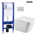 Komplettset Spülrandlos Hänge Wand-WC Vorwandelement Spülkasten Softclosedeckel