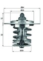 MAHLE ORIGINAL TX 84 77 Kühlwasserthermostat 77°C Kühlmittel