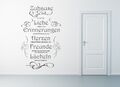 WANDTATTOO Zuhause ist wo die Liebe wohnt Wandaufkleber Spruch Flur Haus WOW TOP