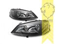Design Scheinwerfer für Opel Astra G schwarz