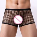Mode Neu Slip Mesh Nylon Transparent Boxershorts Höschen Netzunterwäsche