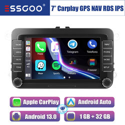 7" Carplay Autoradio Android 13 32G GPS Nav FM RDS Für VW GOLF 5 6 Passat Touran