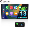 2+64G Carplay 10.1" Android 13 Autoradio GPS Navi Bluetooth WiFi Doppel 2DIN RDS