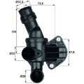 Mahle TI 6 80 Thermostat Kühlmittel Termostat Thermometer Temperaturfühler