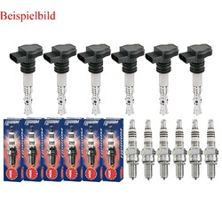 6x TOPRAN Zündspule +6x NGK Zündkerze Iridium IX passend für BMW 3er Coupe E46