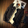 Jeansjacke Sweatjacke Herren Jacke Übergangsjacke Denim Jeans Gefüttert