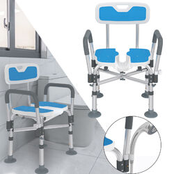 Duschstuhl Badestuhl Badhocker Duschhocker Höhenverstellbarer mit PE-Sitzfläche