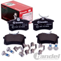 BREMBO BREMSBELÄGE HINTEN passend für AUDI 80 90 100 200 + AVANT A4 A6