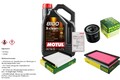 MANN Inspektionspaket 5L MOTUL 8100 X-CLEAN 5W-30 für Nissan Tiida Schrägheck