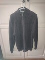 Herren Strickjacke mit Reißverschluss – Grau – Größe L