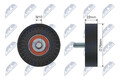 RNK-KA-005 NTY Umlenk-/Führungsrolle, Keilrippenriemen für HYUNDAI,KIA