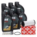 febi Getriebefilter Satz + 6L FUCHS Getriebeöl für AUDI SEAT VW DQ500 DQ400E