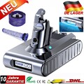 LED 9500mAh Akku Für DYSON V6 DC59 DC62 DC61 DC58 SV03 SV04 6,0Ah / Ersatzfilter