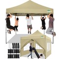 COBIZI Pavillon 3x3 Outdoor Faltbar Partyzelt Gartenpavillon mit 4 Seitenteilen