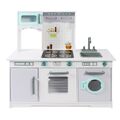 Bayer Chic 2000 Spielküche extra groß weiß mint grau mit Waschmaschine TOP