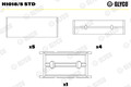 GLYCO Kurbelwellenlager für Ford Transit Custom Kasten Ranger TKE 2.2 TDCi 4x4
