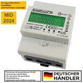 Stromzähler LCD Drehstromzähler Kalibriert 3-Phasen für DIN Hutschiene 4 Draht