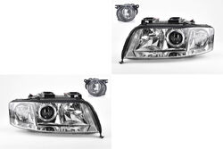 Scheinwerfer Set Xenon passend für Audi A6 4B 08/2001-01/05 D2S H7 L& R + Nebel