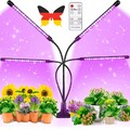 LED Pflanzenlampe 4Strip Vollspektrum Grow Light Lamp für Garten Pflanzen, Timer