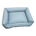 Hundebett Hundekorb Hundekissen Hundesofa Liegeplatz Kunstleder Gr. XL Hellblau