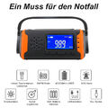 4000mAh LCD Solar Radio Notfall mit Kurbel AM/FM Dynamo Radio LED Taschenlampe