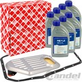 FEBI TEILESATZ AUTOMATIKGETRIEBE+ATF ÖL passend für 5-GANG BMW E46 E39 E38 E85