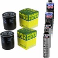 2xMANN-FILTER ÖLFILTER-W 712/54 +2xLiqui Moly Pro-Line Motorspülung/2x Cera Tec