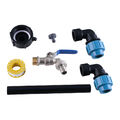Adapter IBC 3/4" Auslaufhahn Verbindungsset für 2 Tanks Nebeneinander Stehend DE